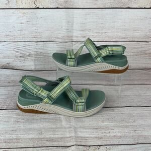 Dansko Rayna Womens Sz Eu 38 US 7.5-8 Sports Sandals Sage Multi Webbing Green